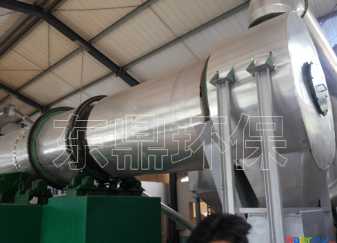 粉煤灰烘干現(xiàn)場，粉煤灰烘干機(jī)，粉煤灰烘干