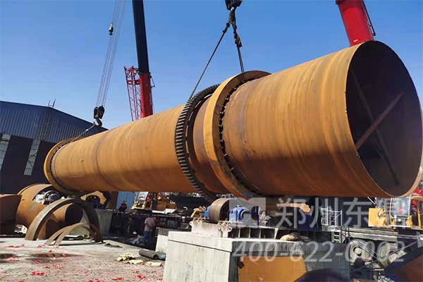 山西朔州煤泥烘干機安裝現場