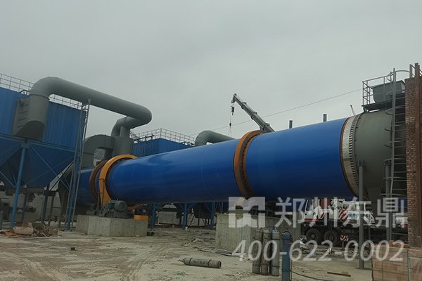 山西運城煤泥烘干機生產線安裝現場