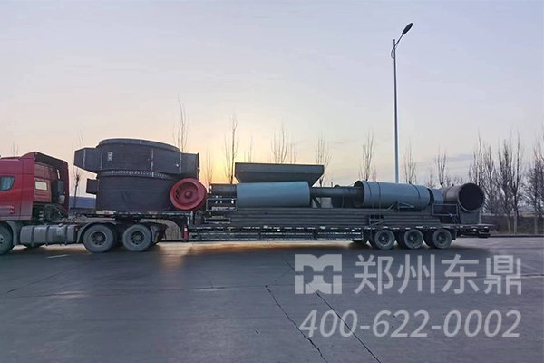 山西應縣煤泥烘干機項目安裝現場實拍